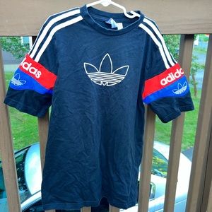 Black/Red/Blue Adidas T-Shirt Boys